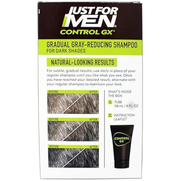 Just For Men Only for Men Control GX Shampoo 5oz Reducing Grey 5 Ounce, 1 - Image 2